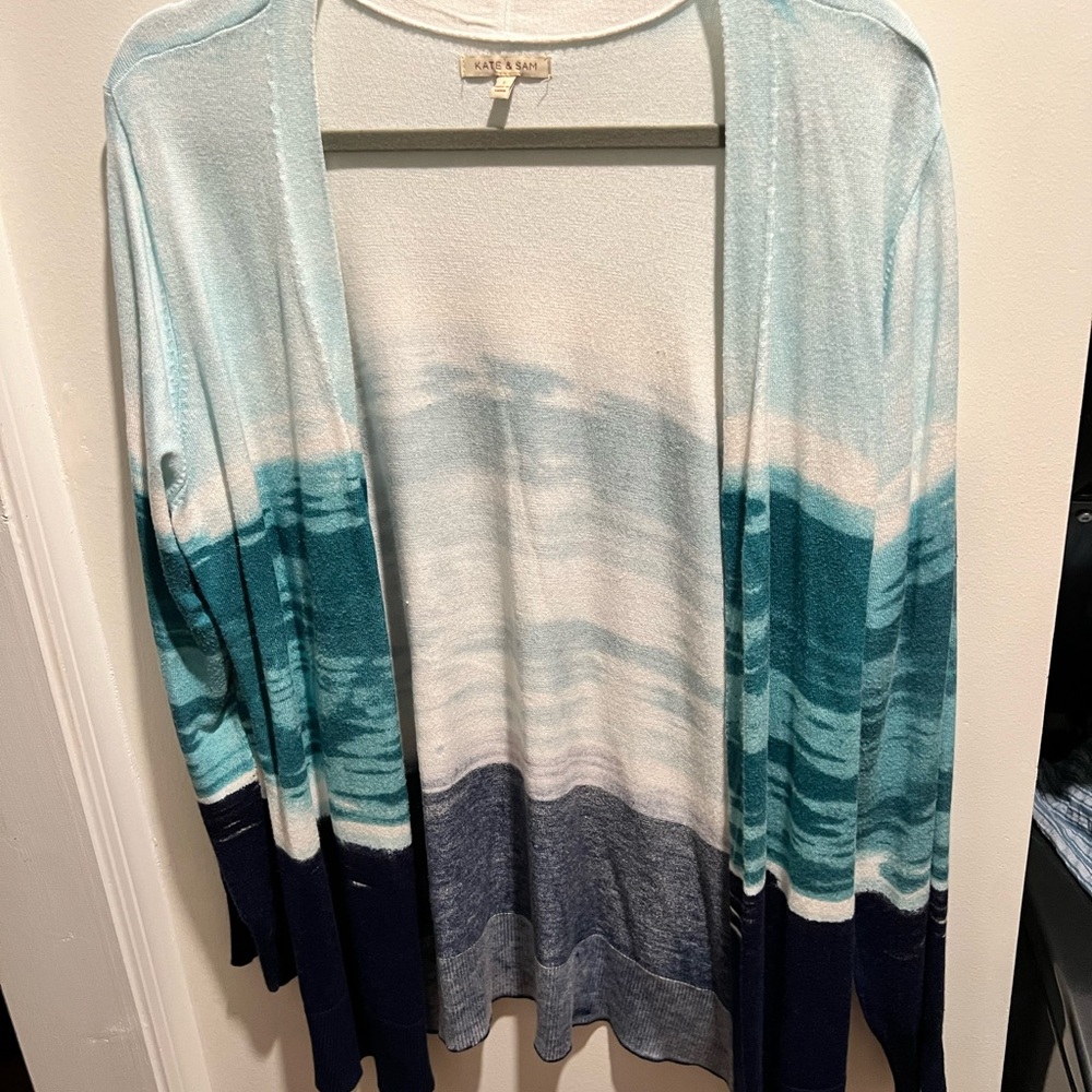 Kate & Sam Blue and White Cardigan